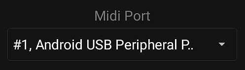 android midi port selection